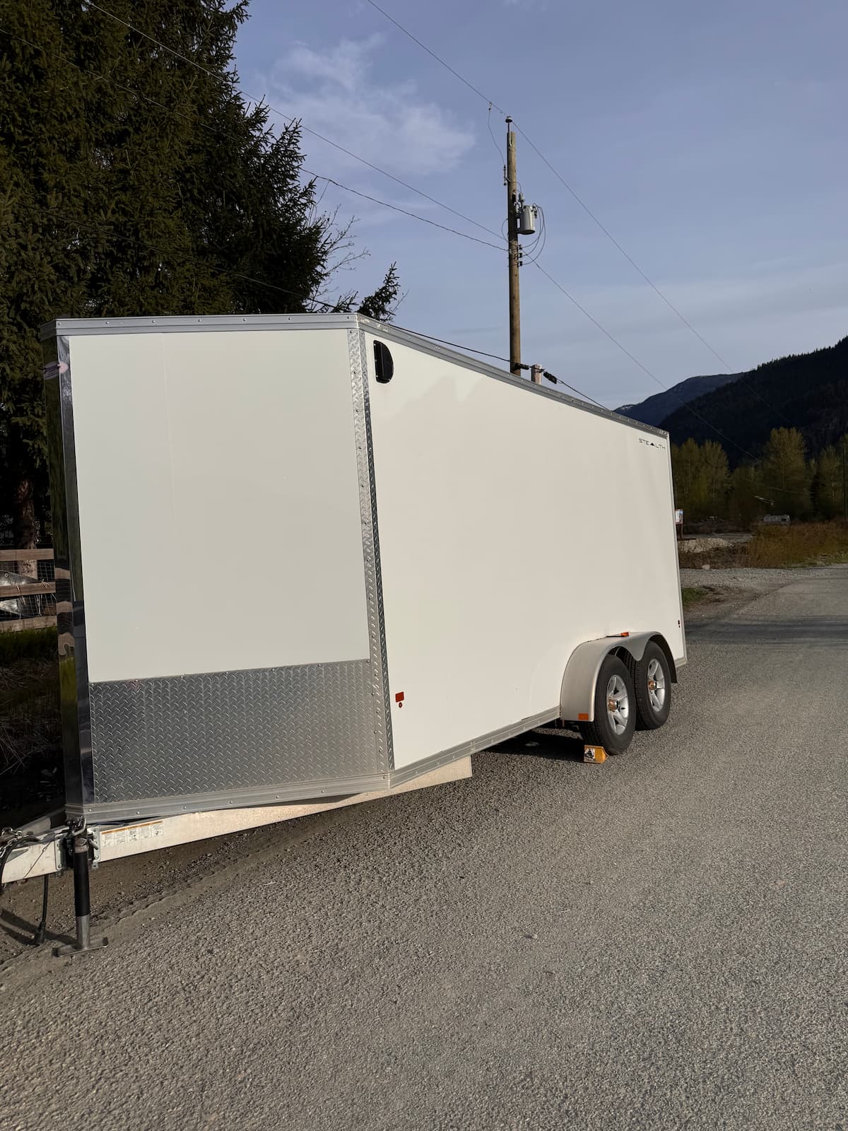 2013 Stealth 7x16 enclosed trailer exterior